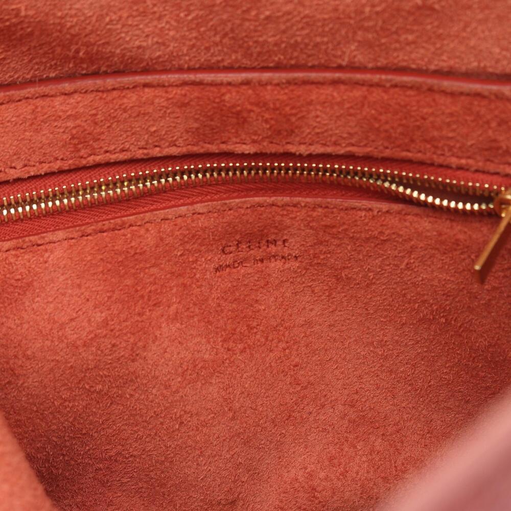 Celine Sangle Bucket Shoulder Bag Leather Red - Picture 4 of 8
